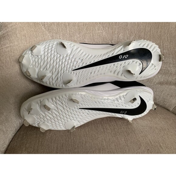 NWOB Nike Huarache Mens Varsity Baseball Metal Cleats Size 14 A07960-102 - Picture 5 of 5